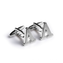 Metal French cufflinks, lettermark cufflinks, men's shirt Cufflinks customized